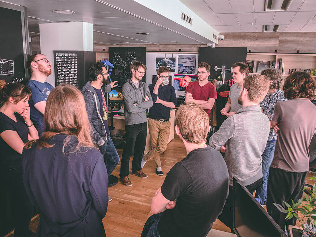 Daily meeting of our production team