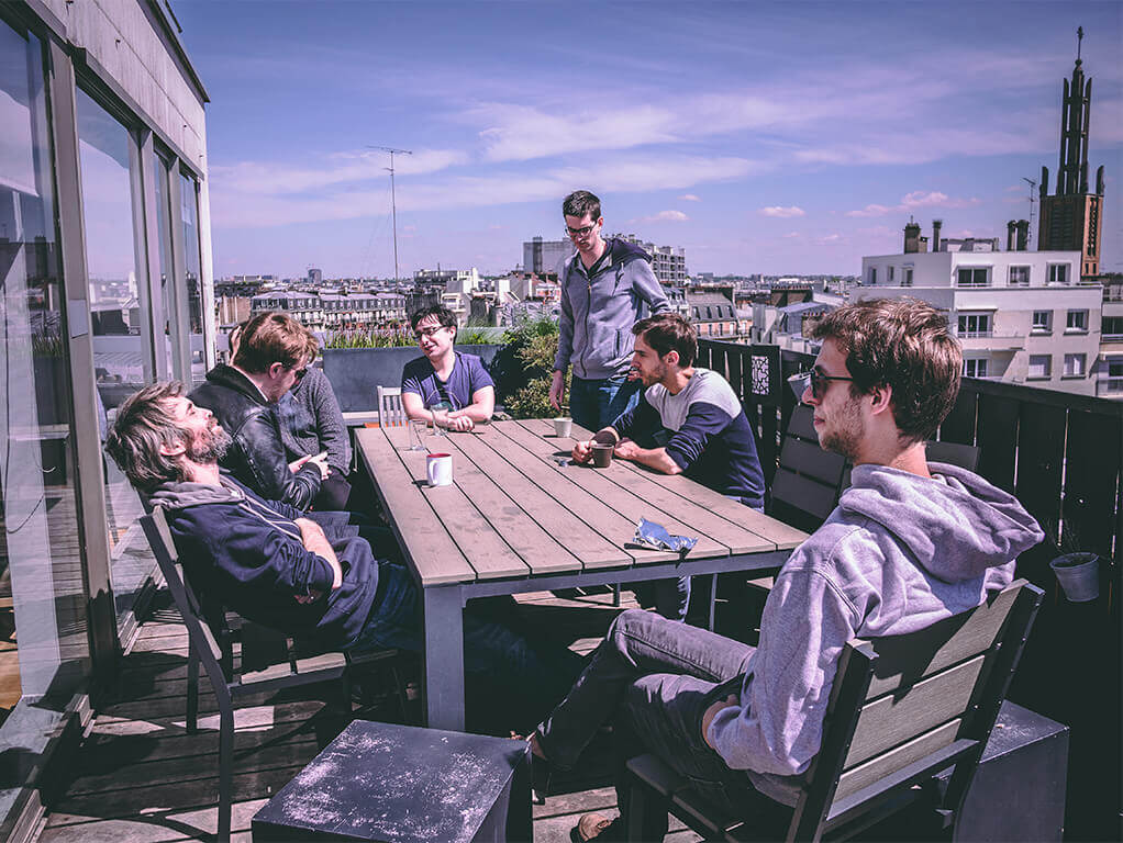 A beautiful rooftop view of Southeastern Paris